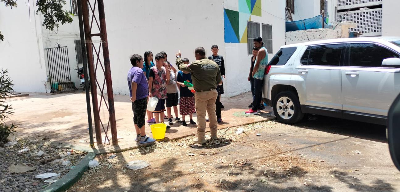 GUARDIA CIVIL DE VILLA DE POZOS INHIBE DESPERDICIO DEL VITAL LIQUIDO 