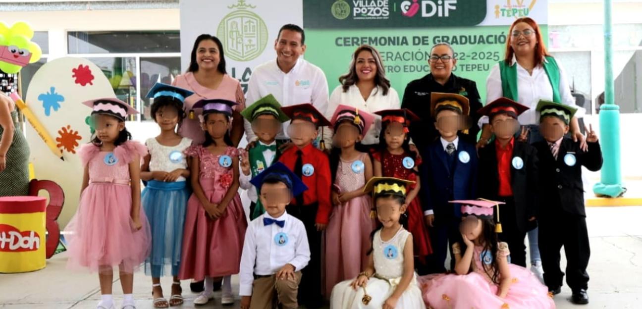 PEQUEÑOS DEL TEPEU SE GRADUAN  DEL PREESCOLAR