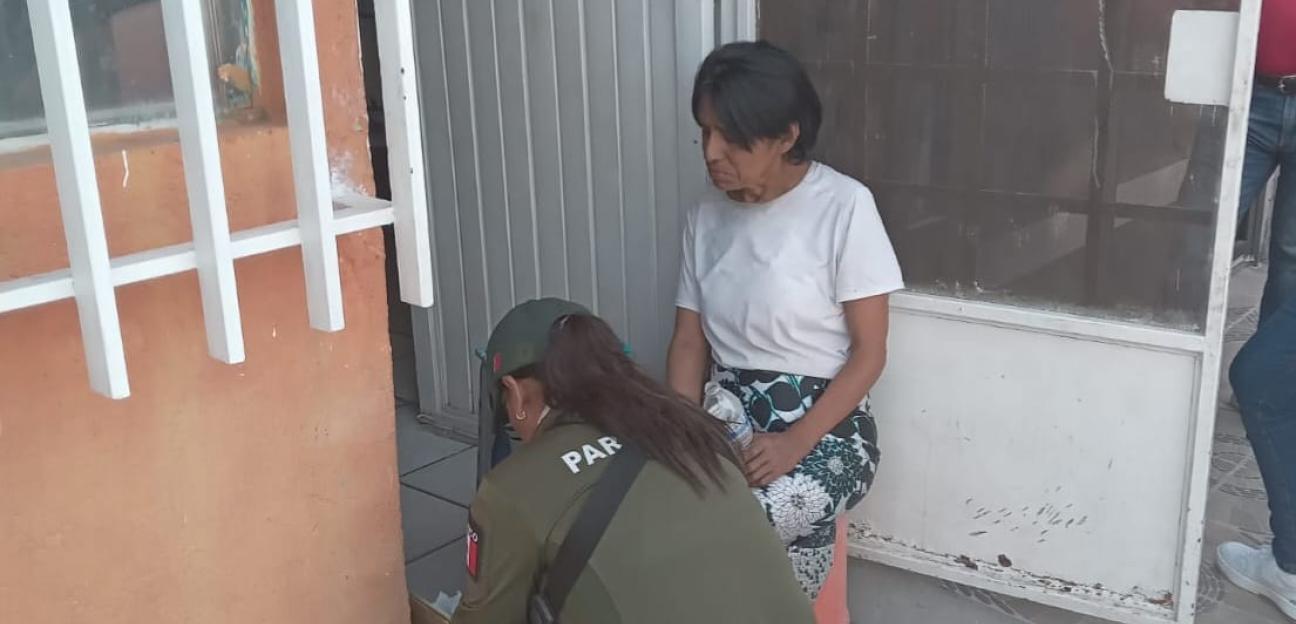 GUARDIA CIVIL DE VILLA DE POZOS BRINDÓ AUXILIO A MUJER EN SITUACIÓN VULNERABLE EN LOS SILOS