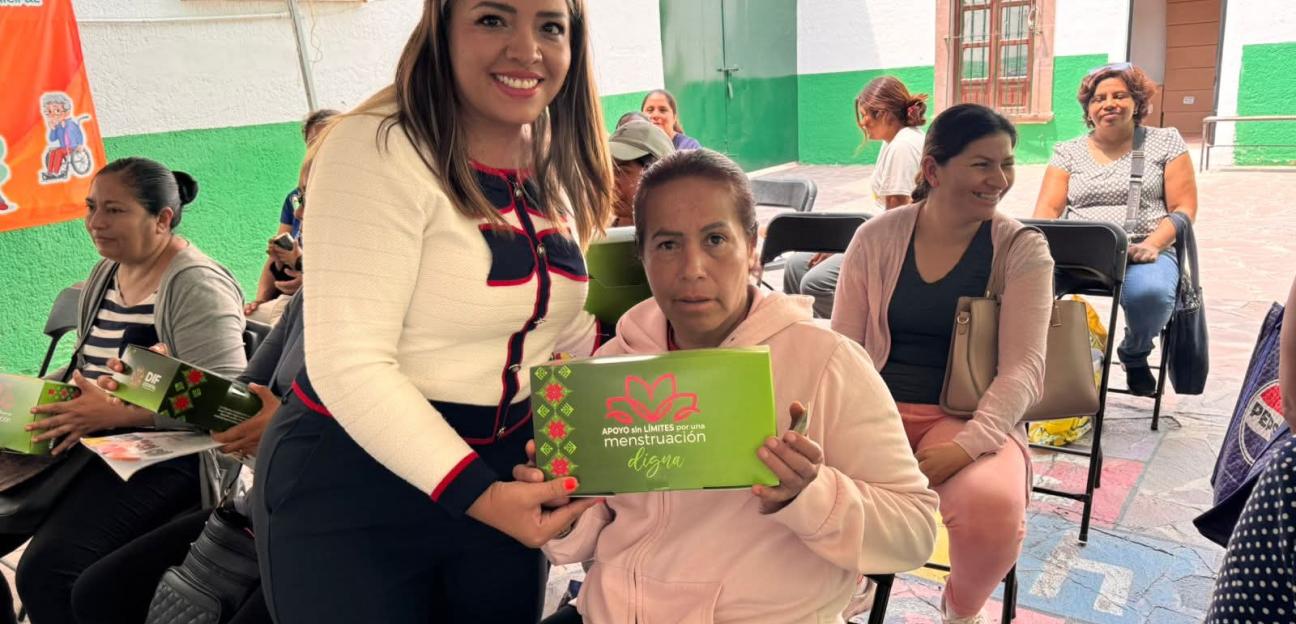 ENTREGAN INSUMOS MENSTRUALES EN VILLA DE POZOS