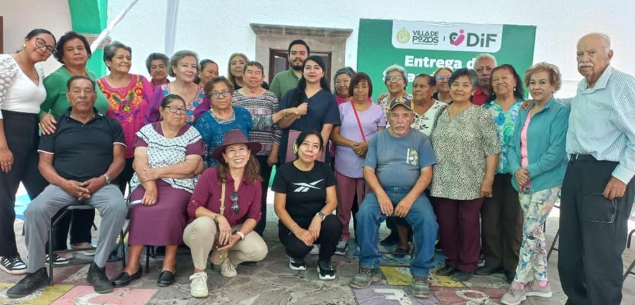 ADULTOS MAYORES RECIBEN INFORMACIÓN SOBRE SEGURIDAD EN VILLA DE POZOS