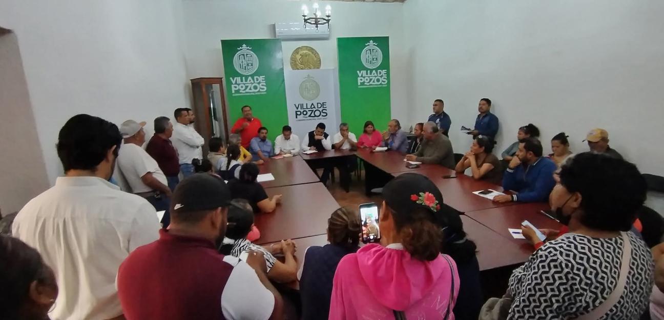 GOBIERNO DE VILLA DE POZOS FORTALECE COORDINACIÓN CON HABITANTES ANTE DESABASTO DE AGUA