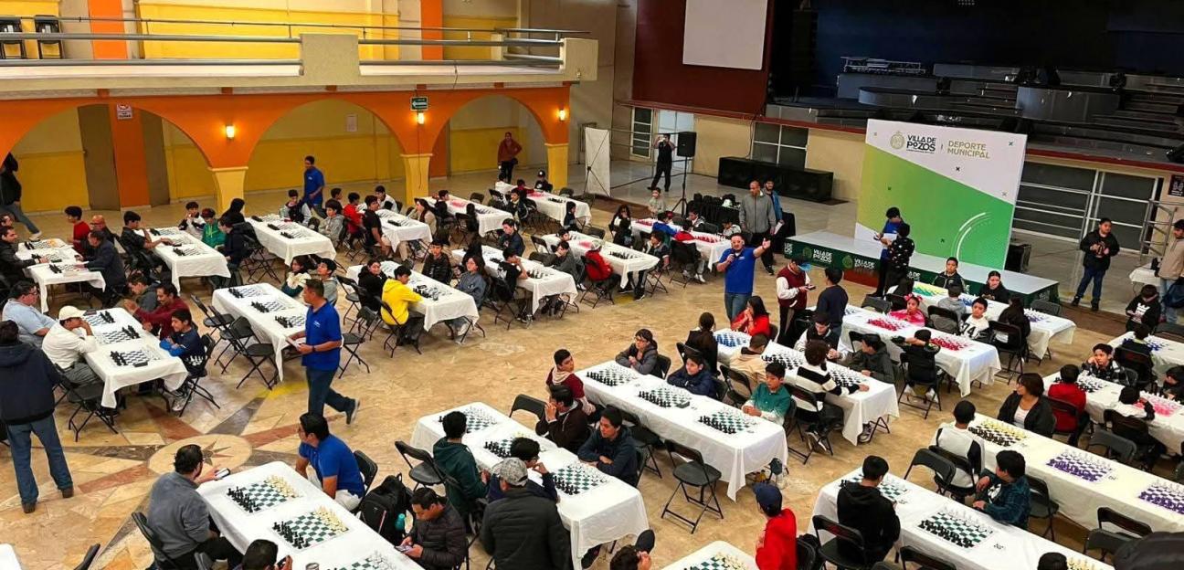 VILLA DE POZOS CELEBRÓ PRIMER TORNEO DE AJEDREZ