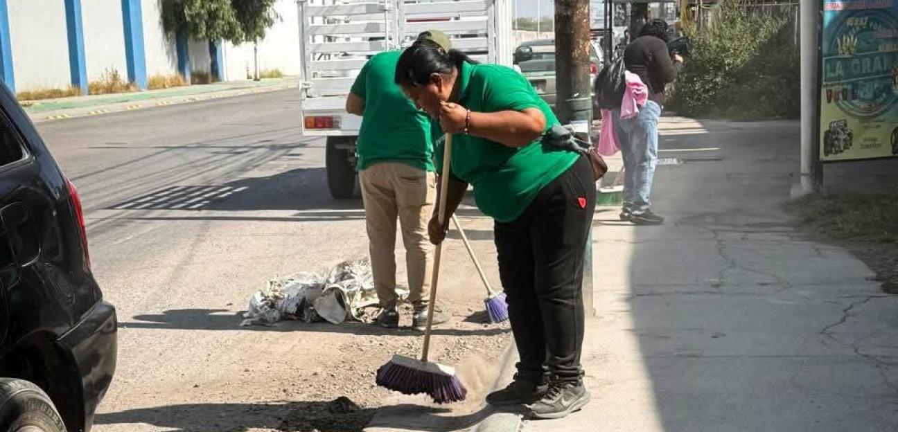 REALIZAN ACCIONES DE MANTENIMIENTO URBANO EN VILLA DE POZOS