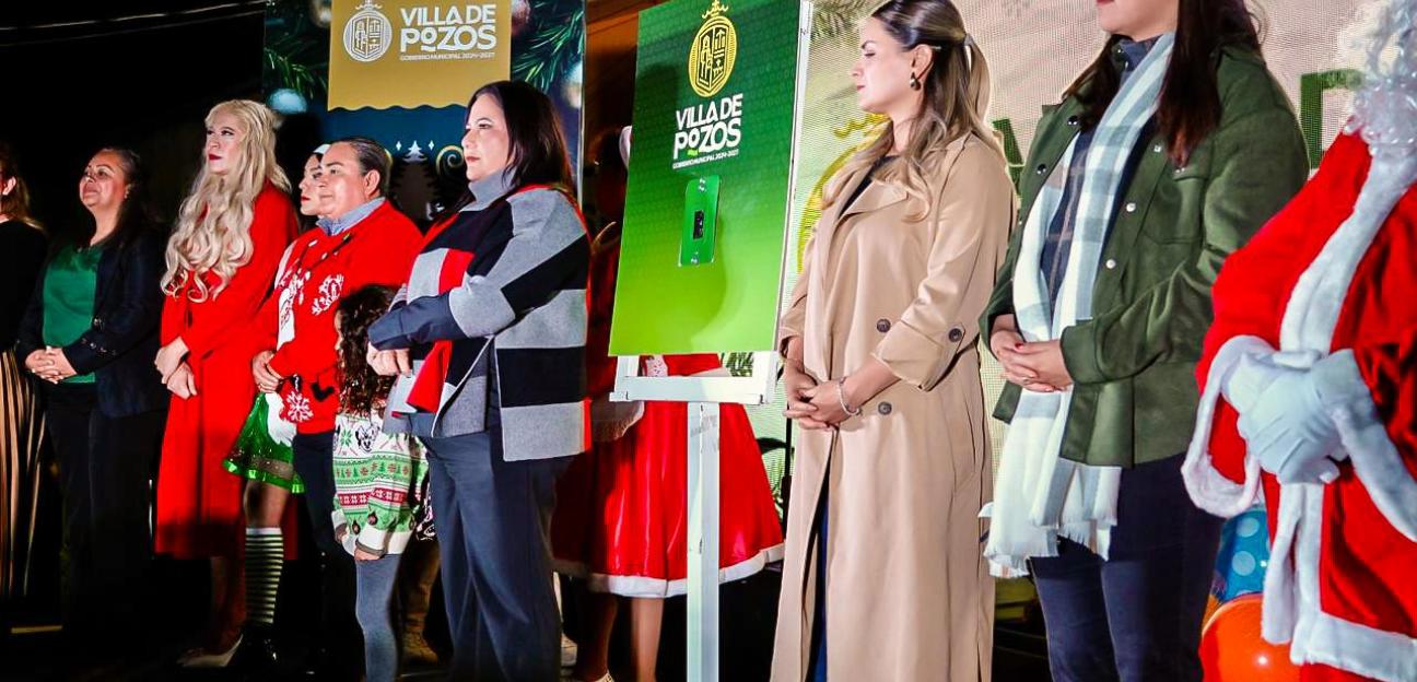 VILLA DE POZOS SE ILUMINA CON MAGIA NAVIDEÑA