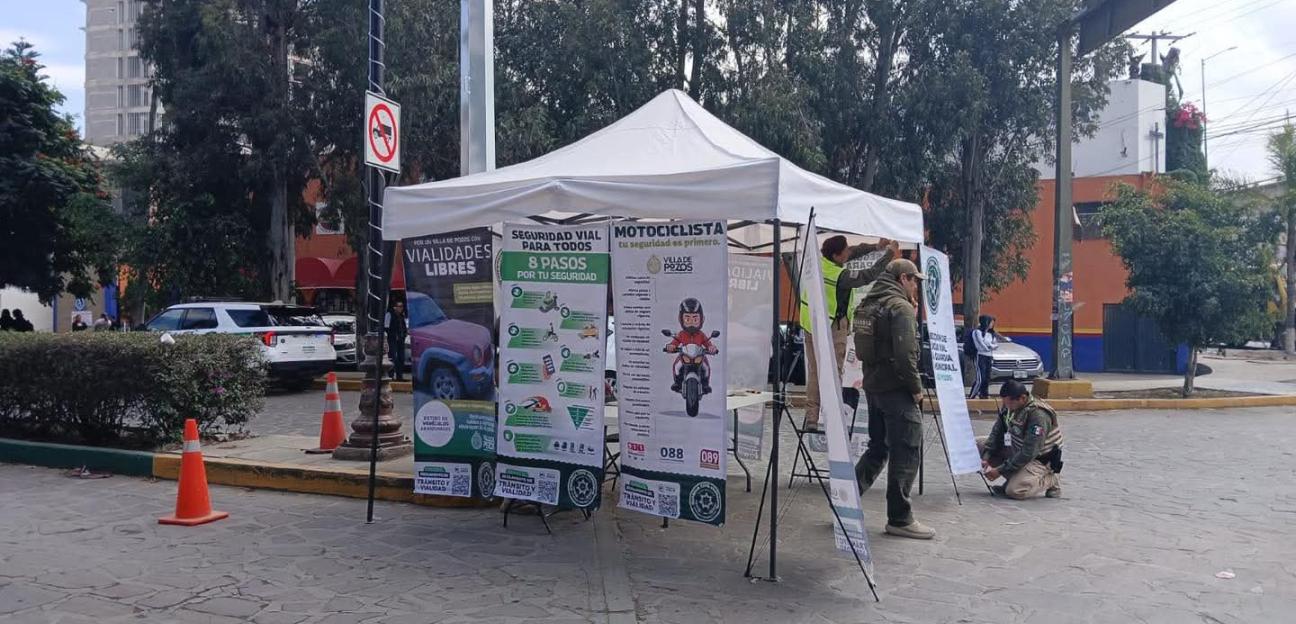 VILLA DE POZOS REFUERZA CULTURA VIAL EN TEMPORADA DECEMBRINA