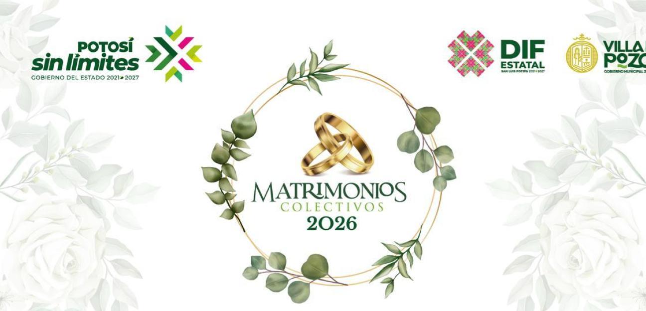 VILLA DE POZOS PROMUEVE MATRIMONIOS COLECTIVOS
