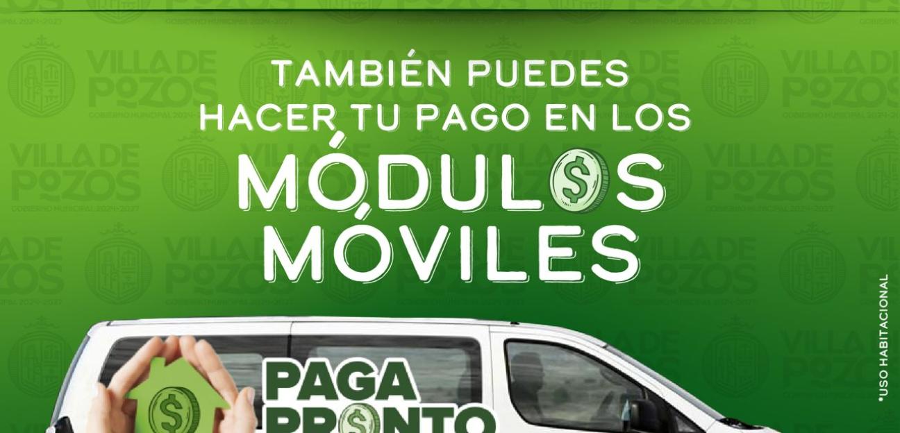 CON UNIDADES MÓVILES, VILLA DE POZOS ACERCA PAGO DE PREDIAL A CIUDADANÍA