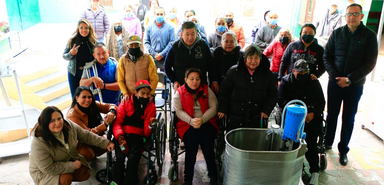 VILLA DE POZOS AVANZA EN REHABILITACIÓN CON APOYO DEL DIF ESTATAL