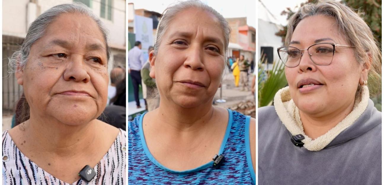 VECINAS Y VECINOS DE LOS SILOS AGRADECEN REHABILITACIÓN DE LA CALLE VALLE DEL ROSARIO DEL POZO