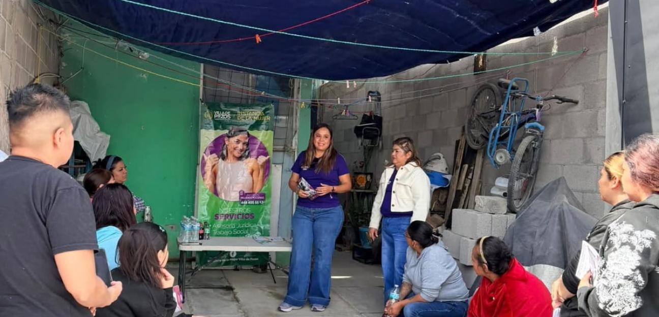VILLA DE POZOS REALIZÓ BRIGADA POR LOS DERECHOS DE LAS NIÑAS Y LAS MUJERES
