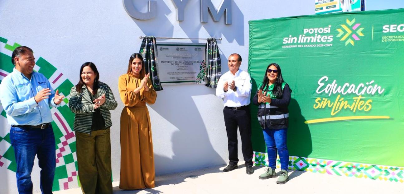 APOYO ESTATAL IMPULSA ESPACIOS EDUCATIVOS DIGNOS  DEL TEC SUPERIOR EN VILLA DE POZOS