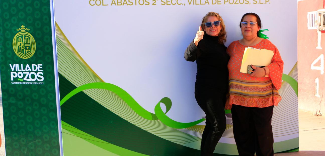 VILLA DE POZOS BRINDA CALLES DIGNAS EN ABASTOS SEGUNDA SECCIÓN