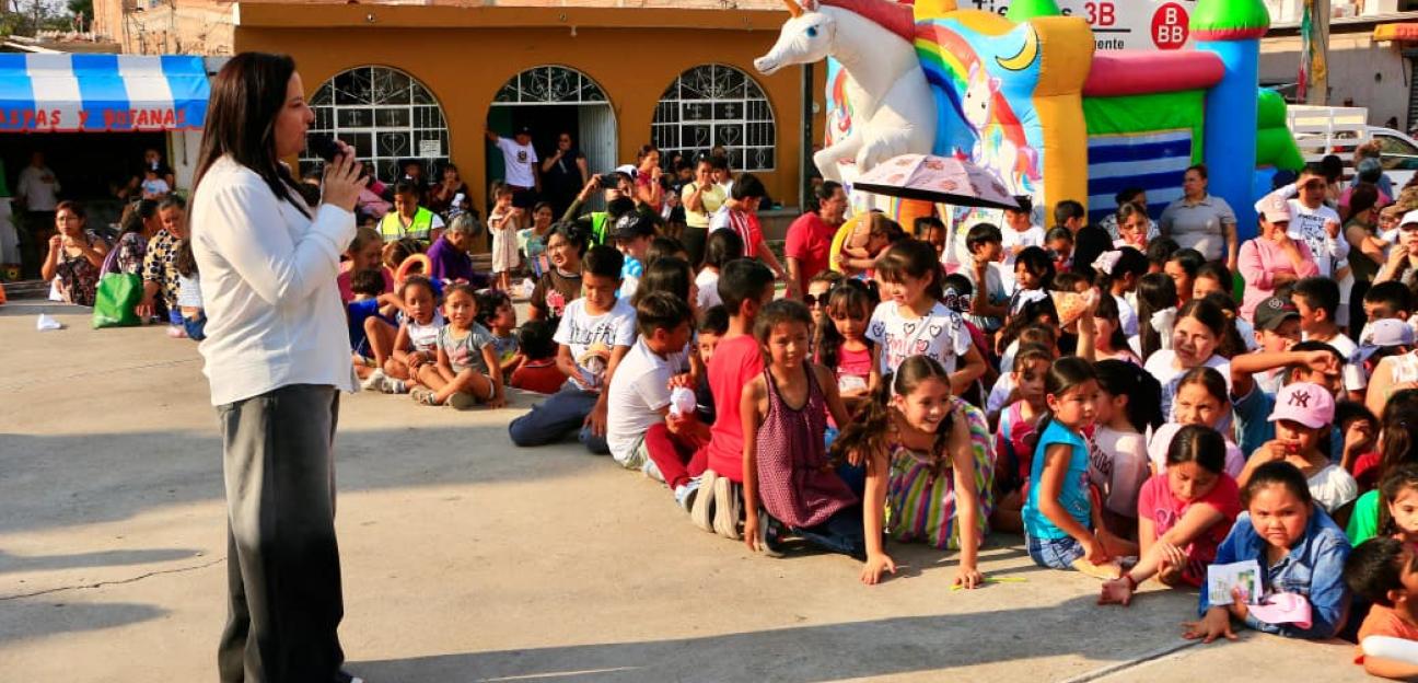 NIÑAS Y NIÑOS, PRIORIDAD DEL GOBIERNO DE VILLA DE POZOS: PATY ARADILLAS