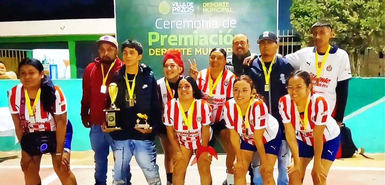 FINAL DE ALTO VOLTAJE DE LA LIGA DEPORTIVA MUNICIPAL DE FÚTBOL RÁPIDO EN VILLA DE POZOS