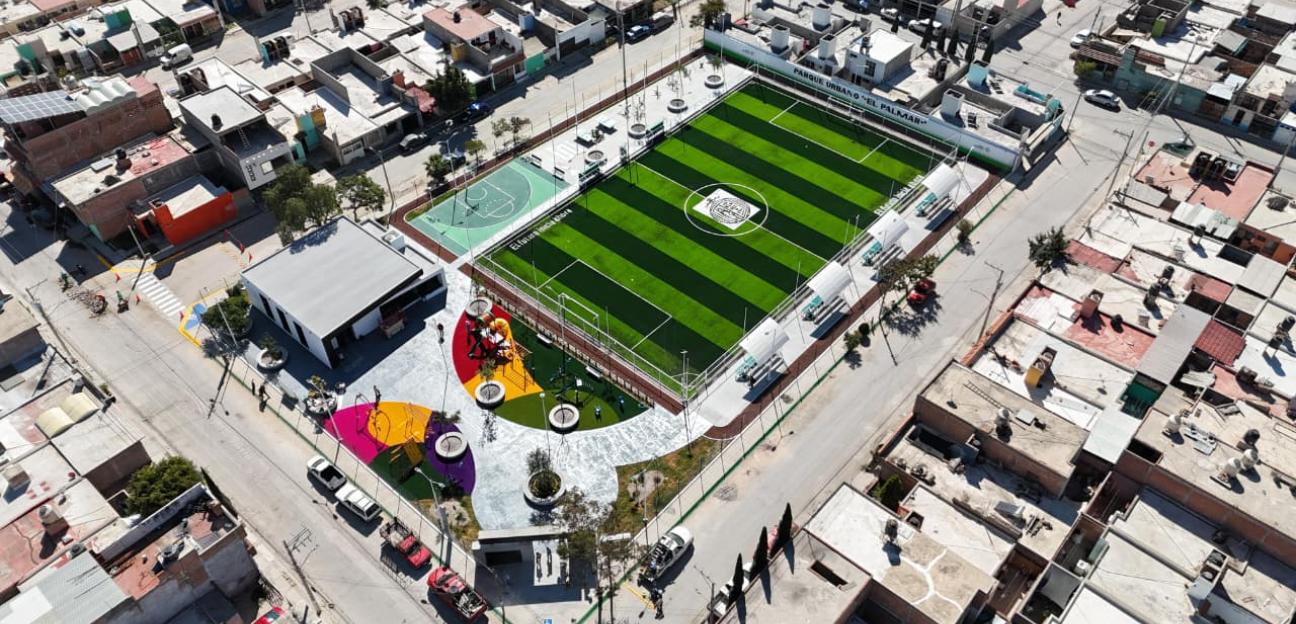 VILLA DE POZOS FORTALECE EL TEJIDO SOCIAL CON INVERSIÓN EN INFRAESTRUCTURA RECREATIVA