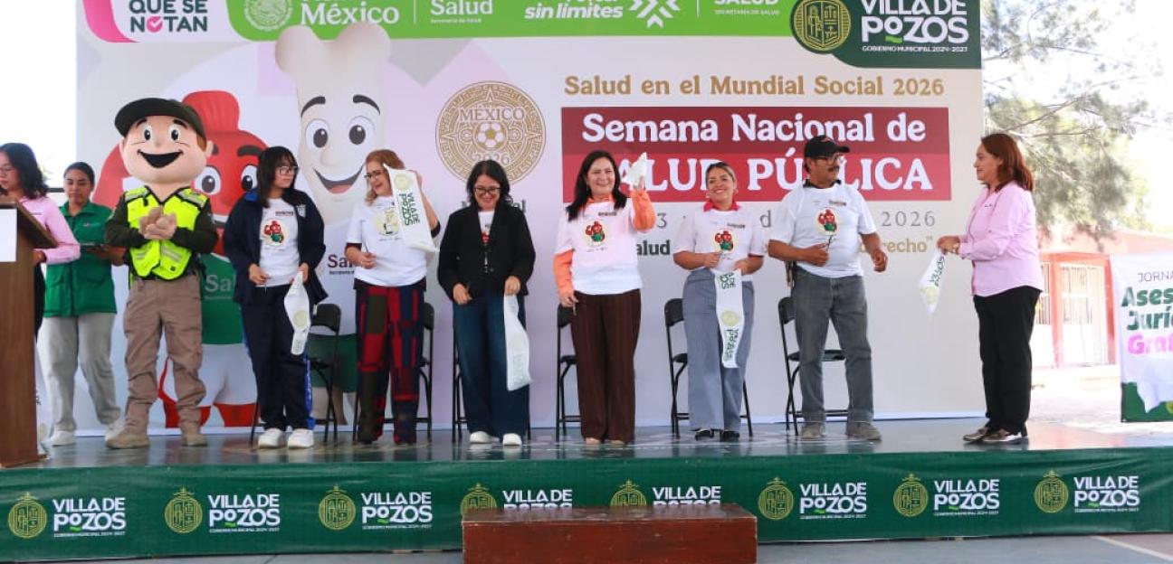 VILLA DE POZOS FORTALECE LA PREVENCIÓN CON ARRANQUE DE LA SEMANA NACIONAL DE SALUD PÚBLICA