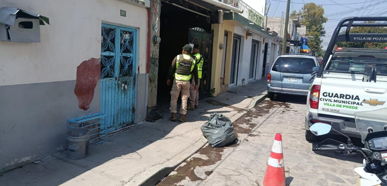 VILLA DE POZOS MANTIENE LIBRES LOS ESPACIOS PÚBLICOS CON OPERATIVO CHATARRA