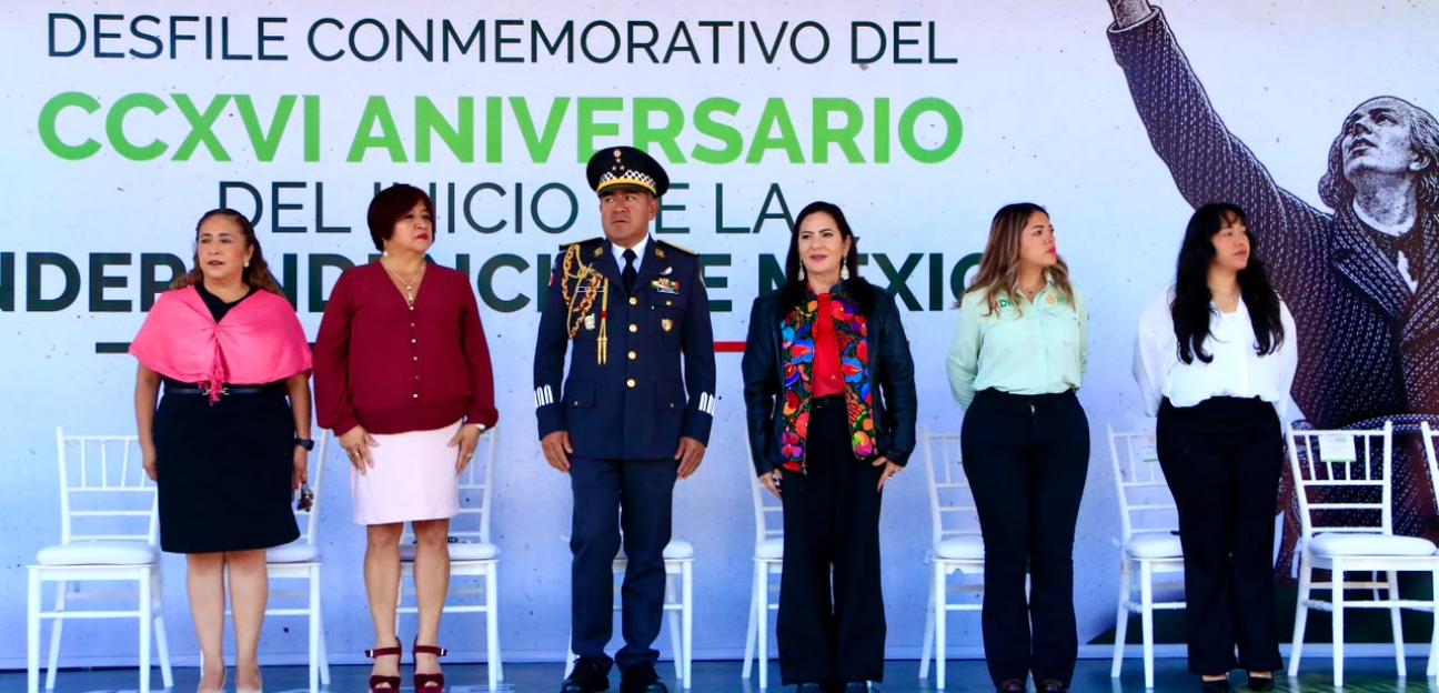 VILLA DE POZOS CONMEMORA LA INDEPENDENCIA CON GRAN DESFILE CÍVICO-MILITAR