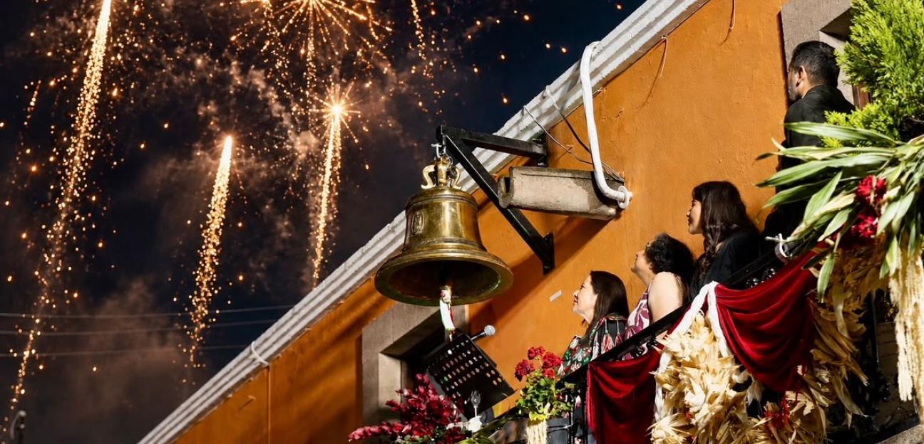 VILLA DE POZOS CELEBRA CON ORGULLO Y UNIDAD EL GRITO DE INDEPENDENCIA