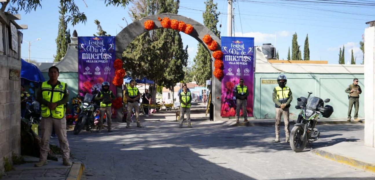 VILLA DE POZOS REFUERZA SEGURIDAD VIAL CON OPERATIVO ESPECIAL POR DÍA DE MUERTOS