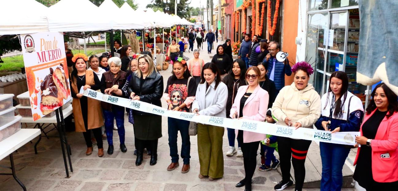 VILLA DE POZOS FORTALECE EL COMERCIO LOCAL Y MANTIENE VIVAS LAS TRADICIONES CON MERCADITO DE DÍA DE MUERTOS