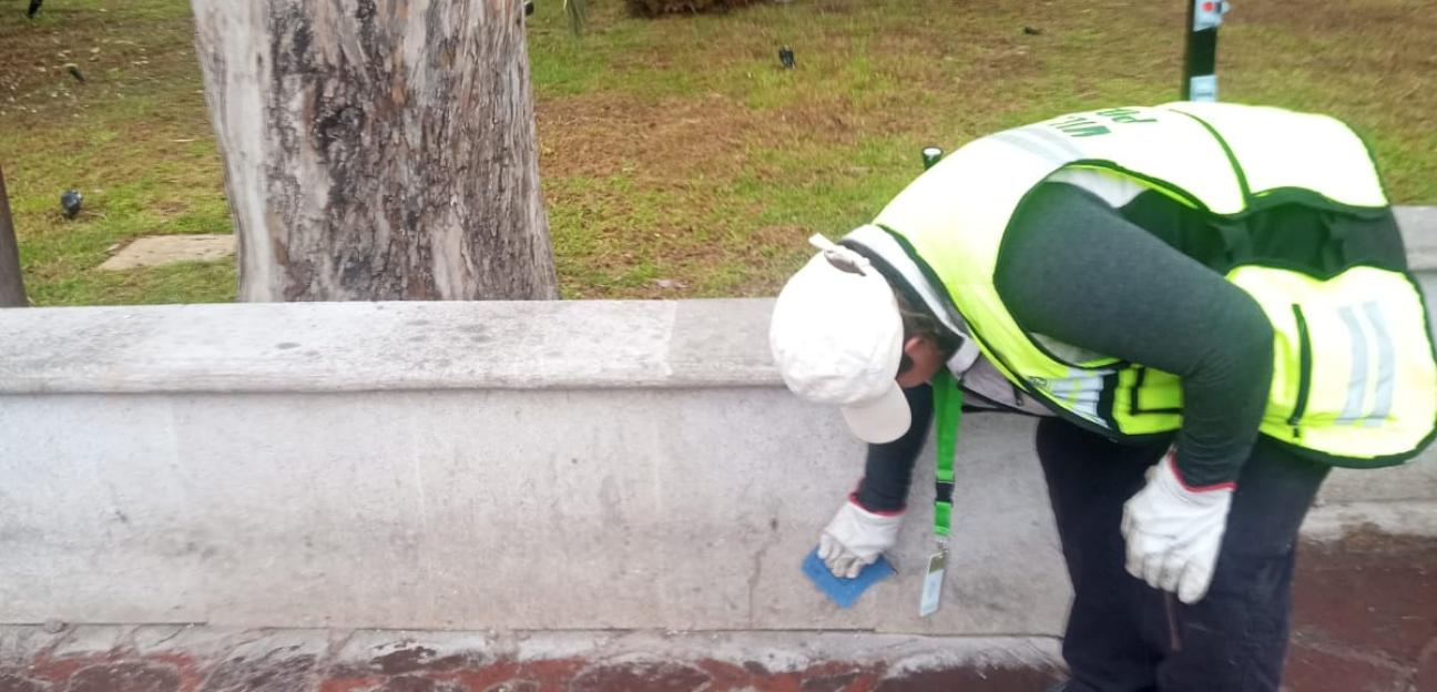 VILLA DE POZOS REFUERZA EL RESCATE Y MANTENIMIENTO DE SU PLAZA PRINCIPAL