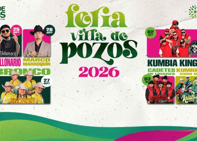 “POZOS ESTÁ DE FIESTA” CON LA GRAN CARTELERA MUSICAL DE FEREPO 2026